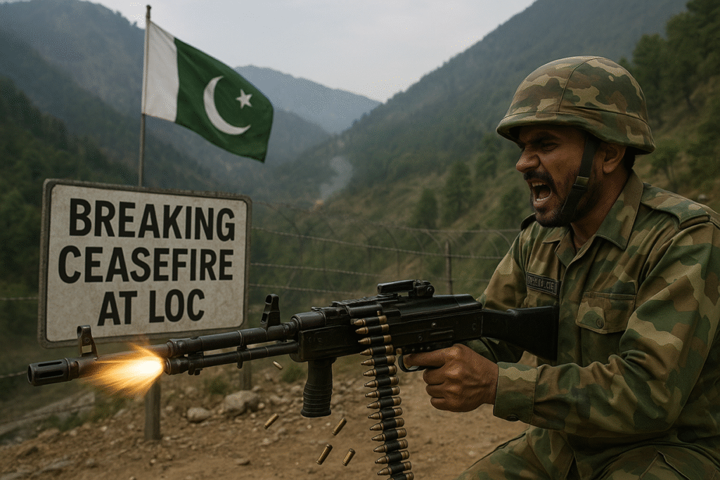 LoC firing by Pakistanis