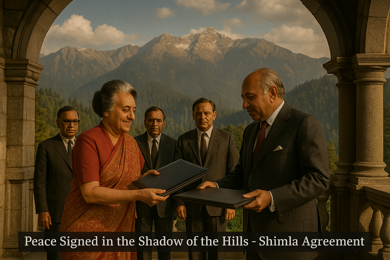 Shimla Agreement being signed