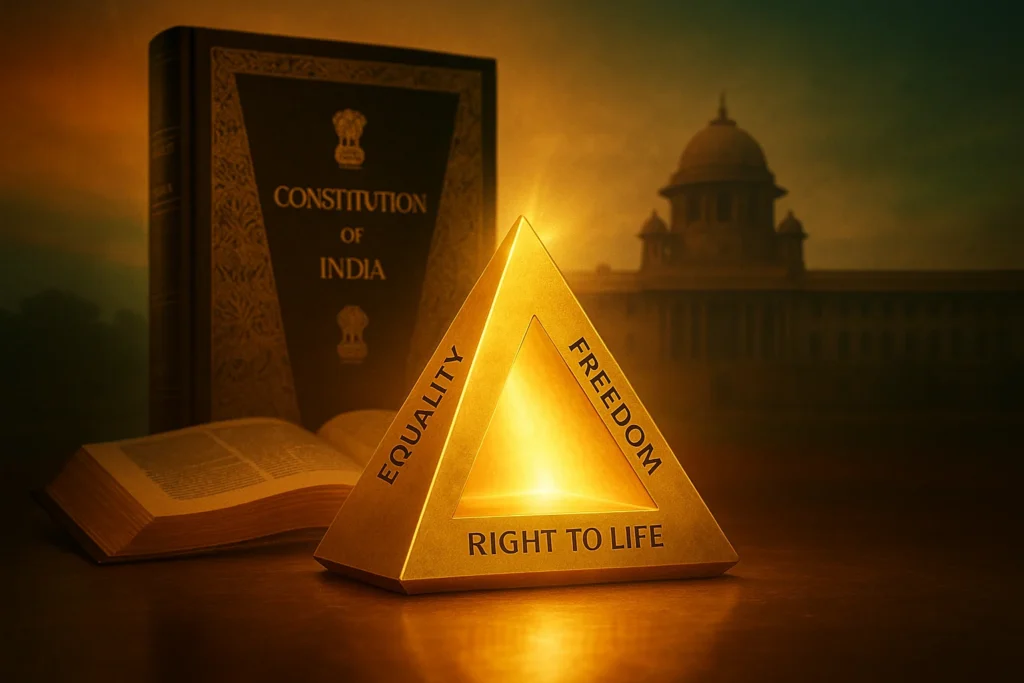 golden triangle of Indian Constitution