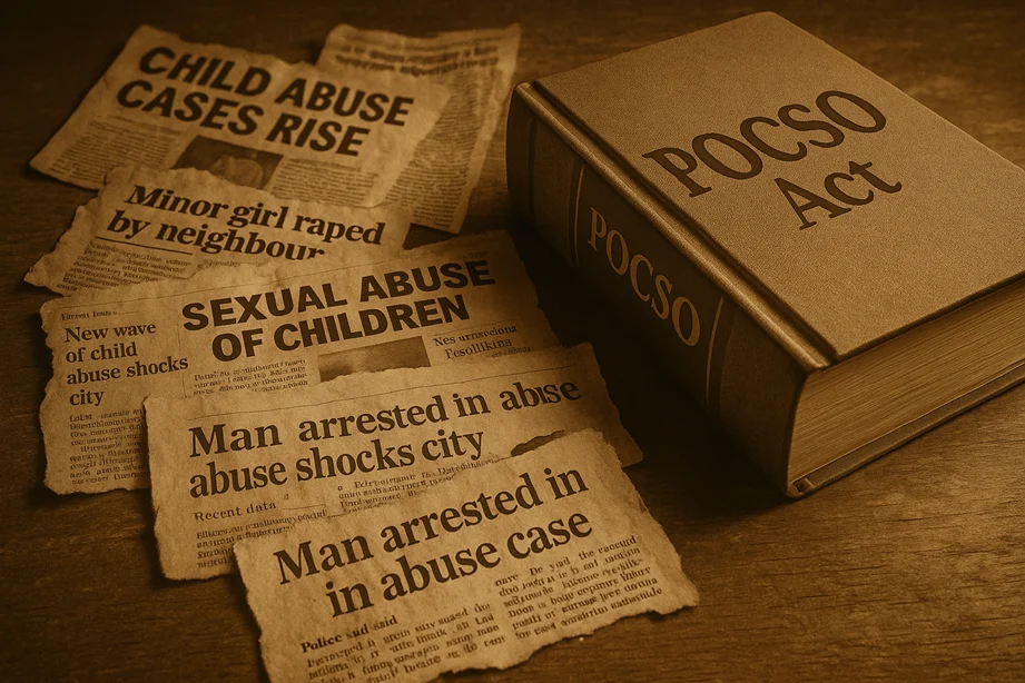 POCSO ACT 2012 along with newspaper cuttings of child abuse news