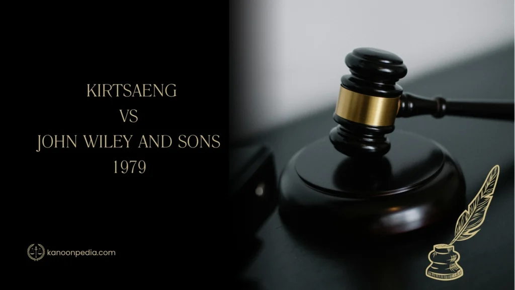 Kirtsaeng vs John Wiley and Sons 1979
