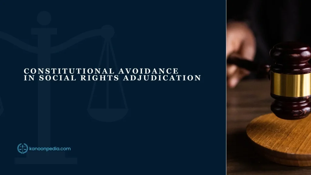 constitutional avoidance in social rights adjudication