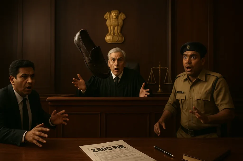 Zero FIR Filed Against Rakesh Kishore for Shoe Hurling Incident at Supreme Court