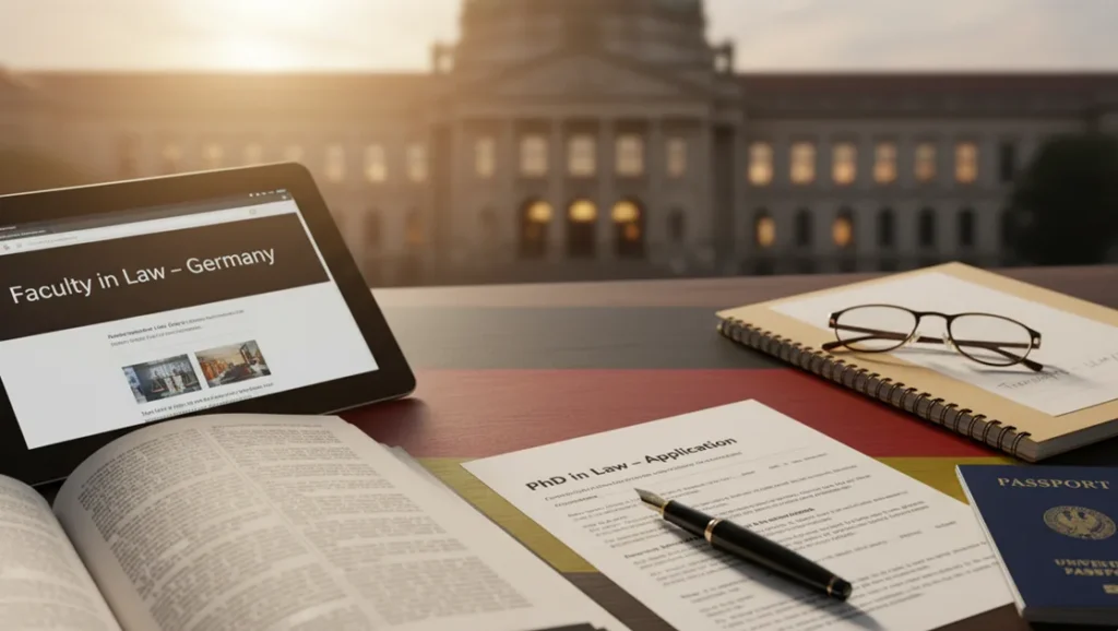 apply for a doctorate degree in law in Germany