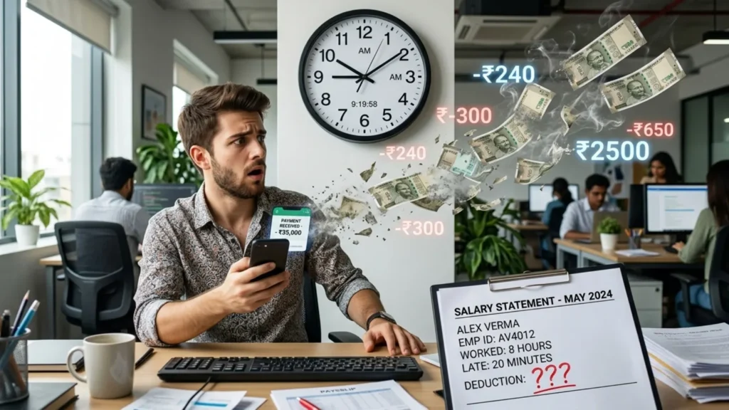Late coming and salary deduction