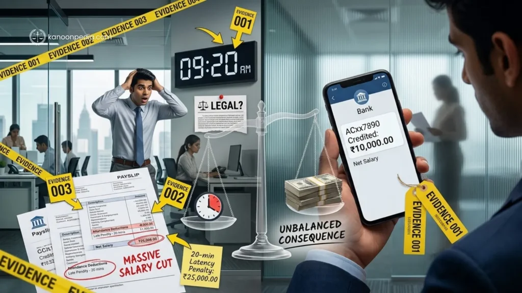 can employer deduct salary for being late.
Late coming and salary deduction