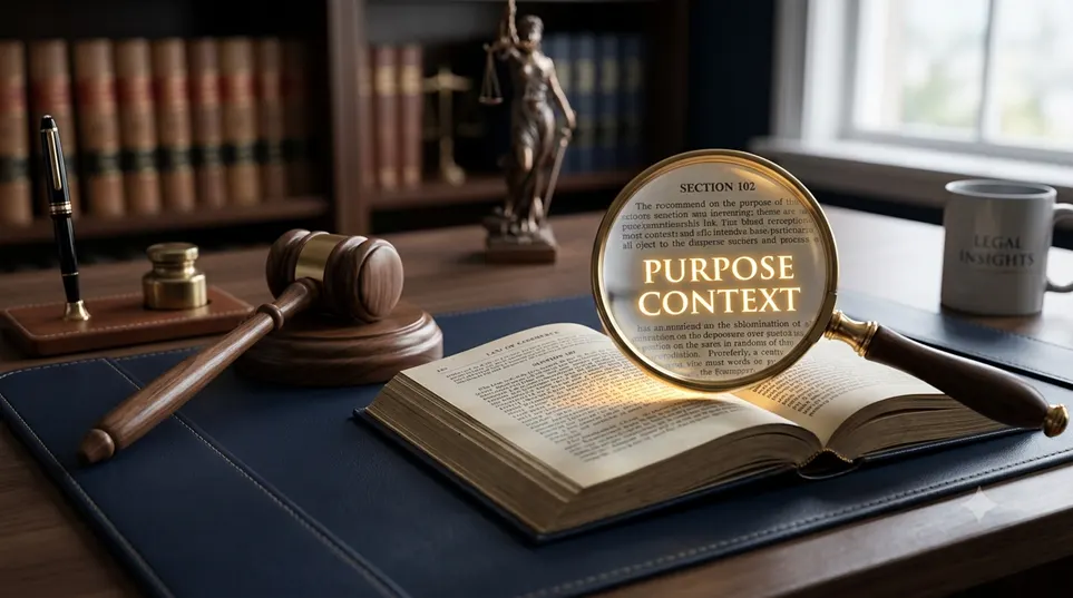 Interpretation based on subject matter and purpose